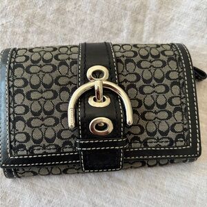 Coach Black and Gray Women's Wallet